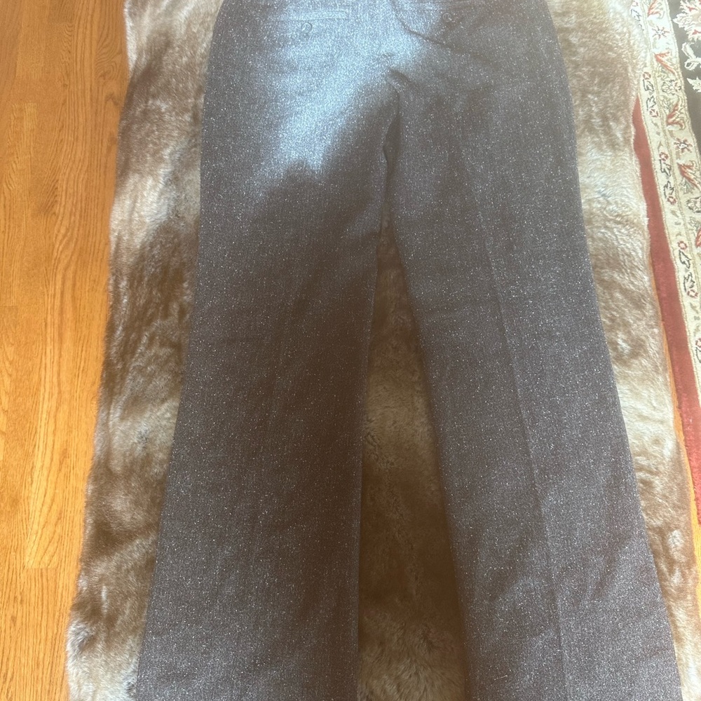 Loft black straight leg wool dress pants